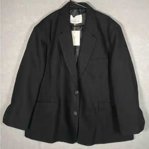 The Frankie Shop Black Oversized Blazer